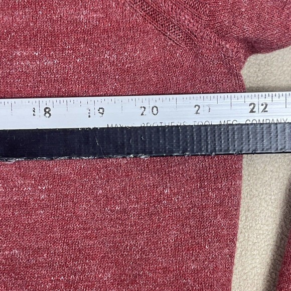 Johnnie-O Mott Mens M‎ Sweater 1/4 Zip Mock Neck Red Embroidered Logo - Picture 4 of 11